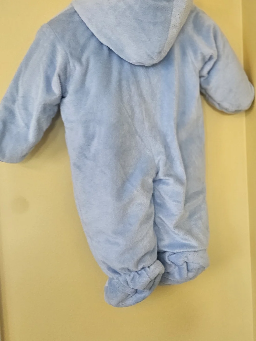 Carter's Baby Blue Fleece Footed One-Piece Snowsuit - Picture 2 of 3